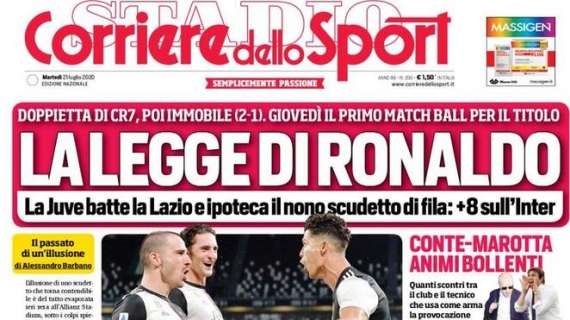 PRIMA PAGINA - CdS: "Sì al piano di ADL! Un Canale a tutta Lega"