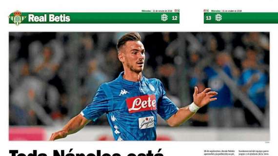 FOTO - In Spagna esaltano il momento di Fabian, Estadio Deportivo: "Napoli è ai suoi piedi"