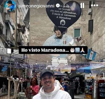 Anche il Cholito celebra Diego: "Ho visto Maradona" 