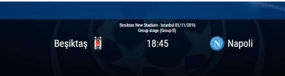 UFFICIALE - Besiktas-Napoli si giocherà alle 18.45: arriva la comunicazione dell'Uefa