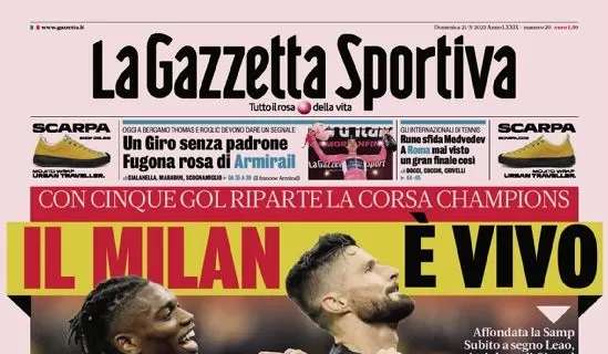 PRIMA PAGINA – Gazzetta: “La Spallettata”