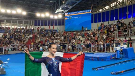 Universiadi, la Felito oro nel corpo libero: "Che accoglienza il tifo di Napoli!"