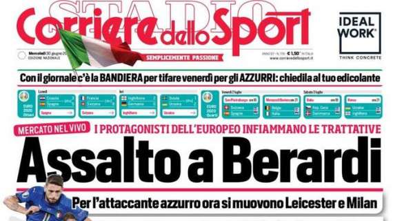 PRIMA PAGINA - CdS: "Assalto a Berardi"
