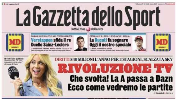 PRIMA PAGINA - Gazzetta apre con Muriel: "Faccia da Inter"