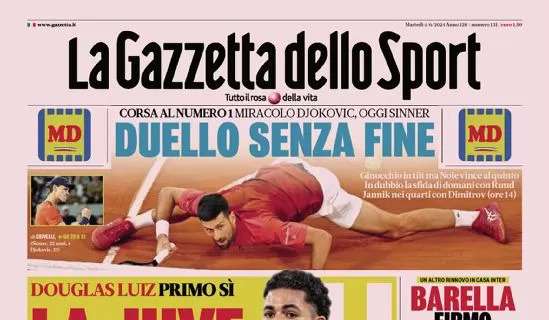 Gazzetta dello Sport: "La Juve fa il colpo Douglas Luiz!"