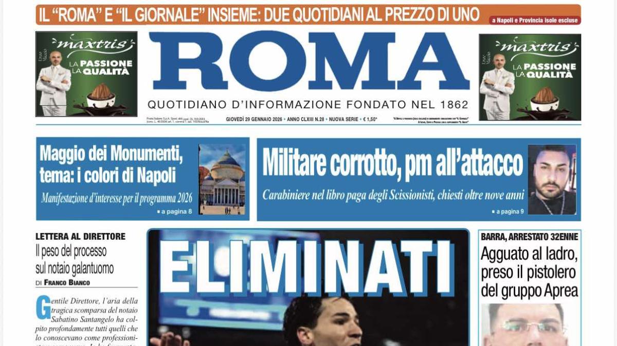 Il Roma: "Eliminati"
