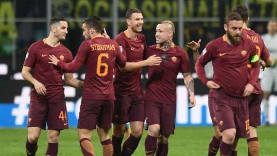 Serie A, Inter sotto all'intervallo: un super gol di Nainggolan regala il vantaggio alla Roma