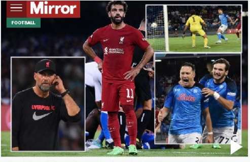 FOTO - Mirror - Liverpool, notte da incubo a Napoli!