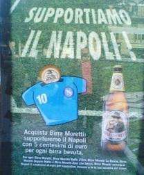 Supportiamo il Napoli: l'iniziativa della Birra Moretti