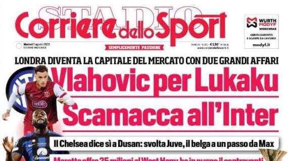 PRIMA PAGINA - CdS apre con l’intervista a Di Lorenzo: “Noi, insaziabili” 