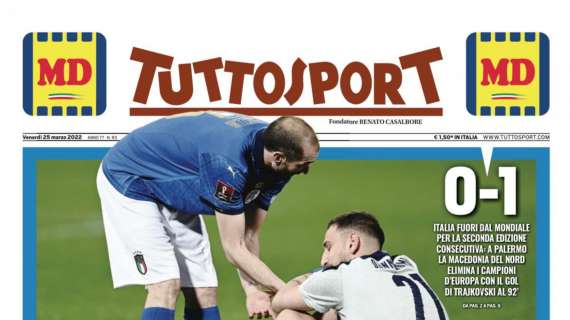 PRIMA PAGINA - Tuttosport: "Caro CT, non te ne andare"