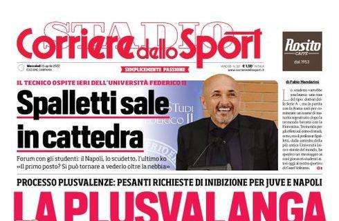 PRIMA PAGINA - CdS Campania: "Spalletti sale in cattedra"