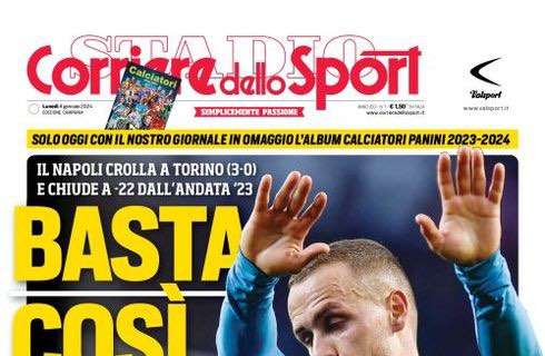 PRIMA PAGINA - CdS Campania: "Basta così"
