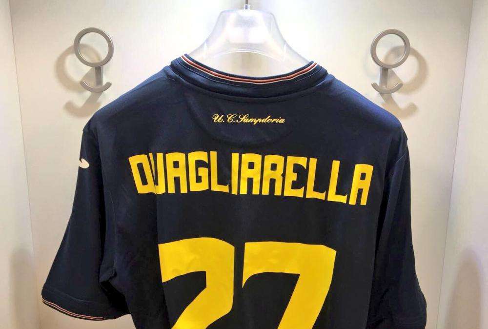 FOTO - Sampdoria, al San Paolo il debutto della terza maglia: le immagini dallo spogliatoio blucerchiato