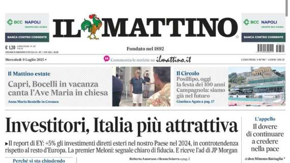 Il Mattino: “Lo Scudetto ’T’appartene’. Osimhen a un passo dal Galatasaray”