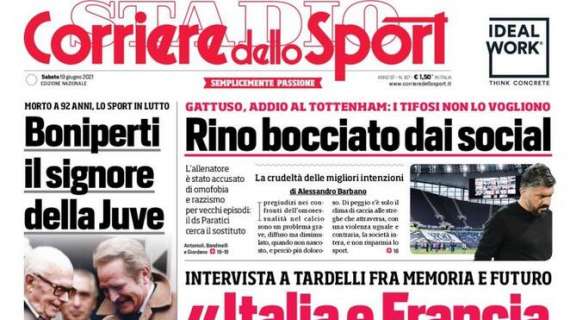 PRIMA PAGINA - CdS: "Rino bocciato dai social. Addio al Tottenham: i tifosi non lo vogliono"