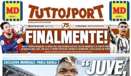PRIMA PAGINA - Tuttosport: "Raiola rivela: Juve, Pogba c'è!"