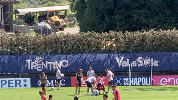 Lavoro atletico e tattico a Dimaro: c'è anche l'allenamento sulla sabbia