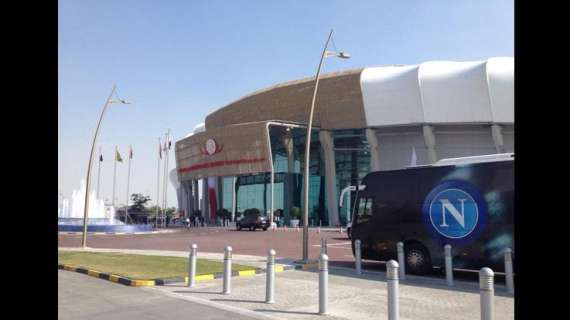 FOTO - SSC Napoli: "Arrivati allo stadio, inizia la seconda giornata a Doha"
