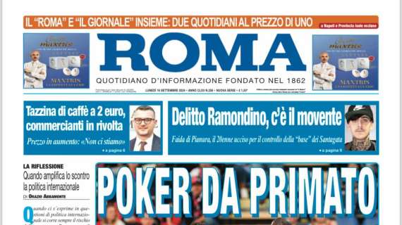 Il Roma: "Poker da primato"