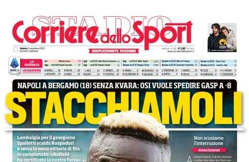 PRIMA PAGINA - CdS Campania: ”Stacchiamoli"