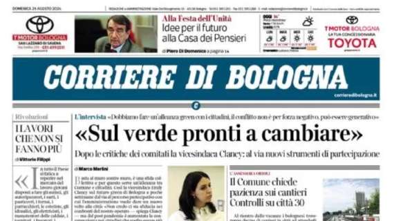 Corriere di Bologna titola: "Nella tana del Napoli ferito"