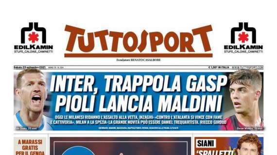 PRIMA PAGINA - Tuttosport - Siani: "Spalletti, è Napoli magia"