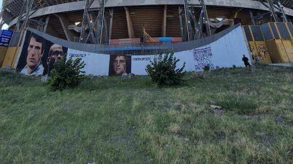 Murales da brividi al Maradona: Top 11 all time? Già 3 azzurri disegnati