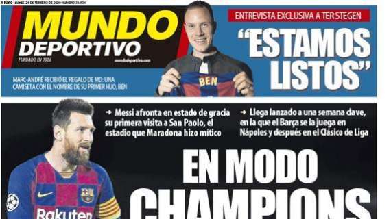 PRIMA PAGINA - MundoDeportivo - "In modalità Champions"