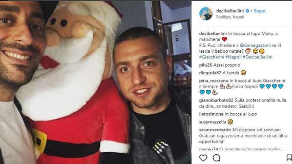 FOTO - Decibel Bellini saluta Giaccherini: "Ci mancherai!". Poi chiama in causa la moglie