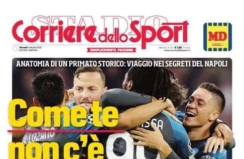 PRIMA PAGINA - CdS Campania: ”Come te non c'è nessuno"