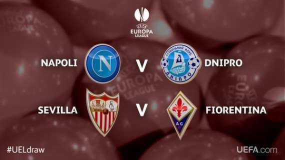 RILEGGI LIVE - Sorteggio Europa League, sarà Napoli-Dnipro e Siviglia-Fiorentina! La Juventus pesca il Real Madrid