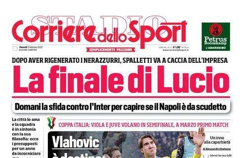 PRIMA PAGINA - CdS Campania: “La finale di Lucio”