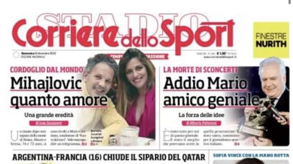 PRIMA PAGINA - Corriere dello Sport: “Al Napoli Osi e Kvara non bastano”