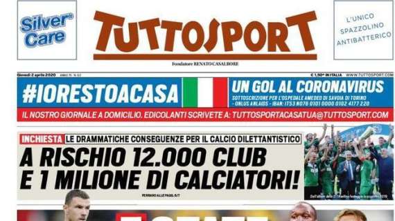 PRIMA PAGINA - Tuttosport: "Il Napoli ripensa al suo Cavani"