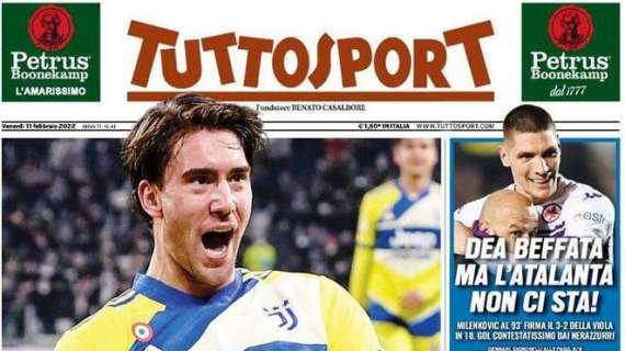 PRIMA PAGINA - Tuttosport: “Vlahovic, delirio Juve”