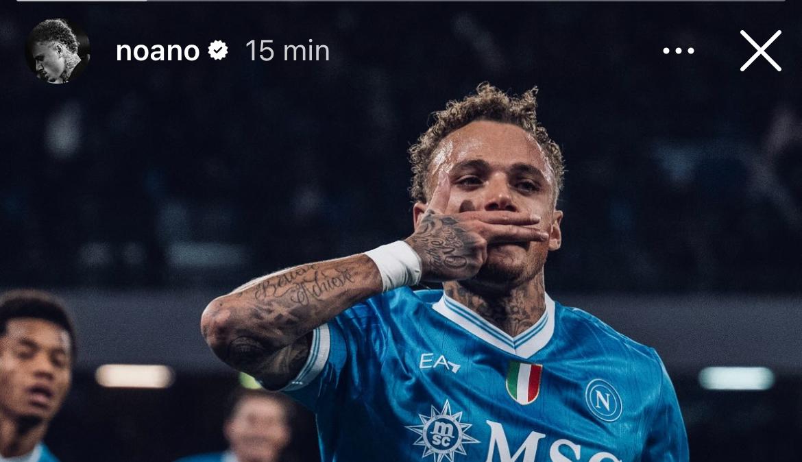 Noa Lang, indizio sul futuro? Lo scatto postato sui social