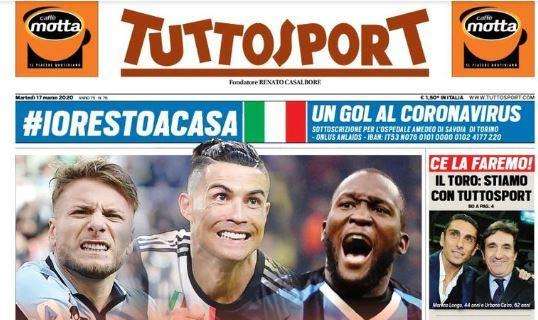 PRIMA PAGINA - Tuttosport: "Playoff? No, grazie. Oggi il rinvio degli Europei"