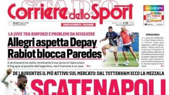 PRIMA PAGINA - Corriere dello Sport: "ScateNapoli"