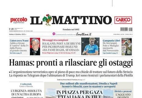 Il Mattino: "Haaland, post a De Bruyne per incoronare Hojlund: 'Ha fame di gol, sfamalo'"