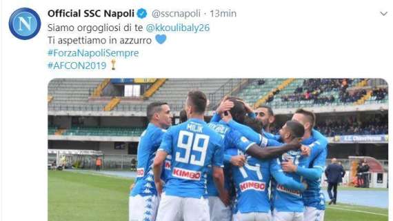 FOTO - Il Napoli rincuora Koulibaly: "Orgogliosi di te, ti aspettiamo in azzurro!"