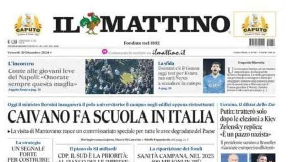 Il Mattino: “Oggi test per Kvara, ma sarà Neres a scendere in campo”