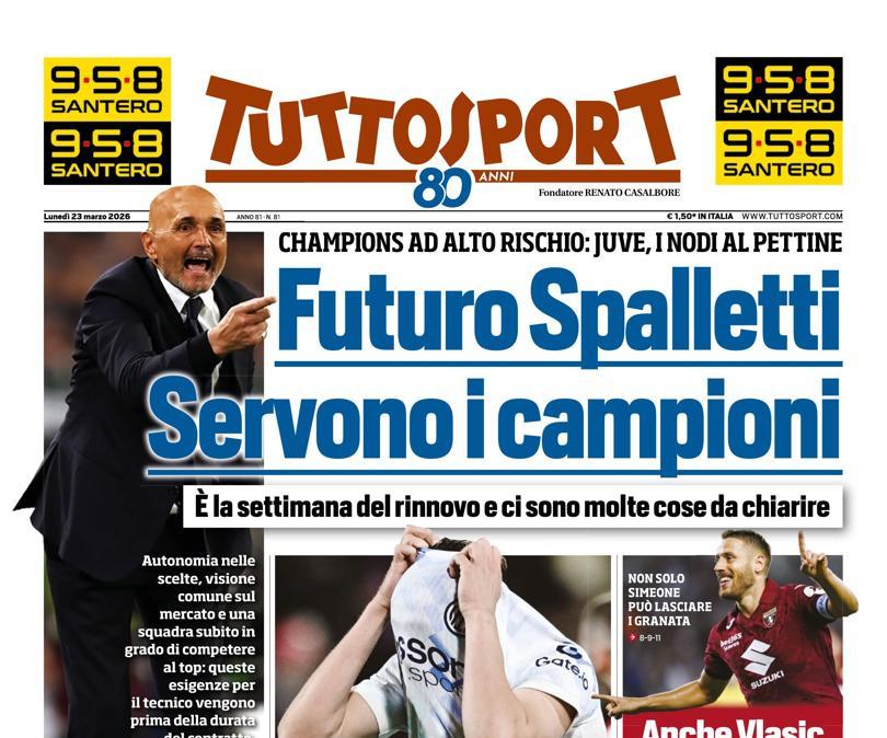 Tuttosport: "Pio illusione. L'Inter trema"