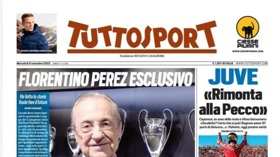 PRIMA PAGINA - Tuttosport: "Napoli 10 e lode. Milan stop e -8"
