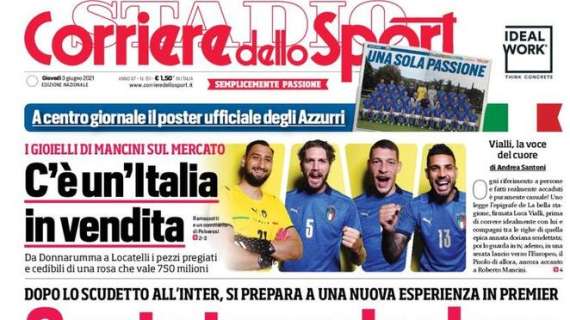 PRIMA PAGINA - CdS: "Conte ad un passo dal Tottenham. Lazio-Sarri, incontro decisivo"