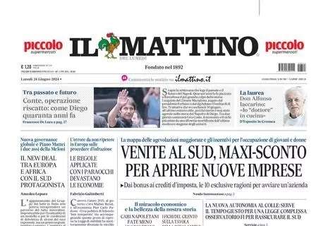 Il Mattino: "Conte, operazione riscatto: come Diego quaranta anni fa"