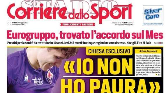 PRIMA PAGINA - Chiesa al CdS: "Voglio ricominciare, non temo il virus!"