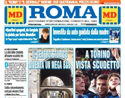 PRIMA PAGINA – Il Roma: “A Torino vista scudetto”