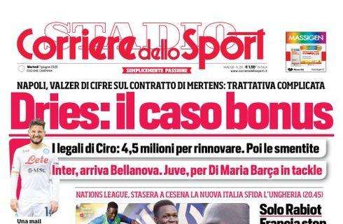 PRIMA PAGINA - CdS Campania: “Dries: il caso bonus”