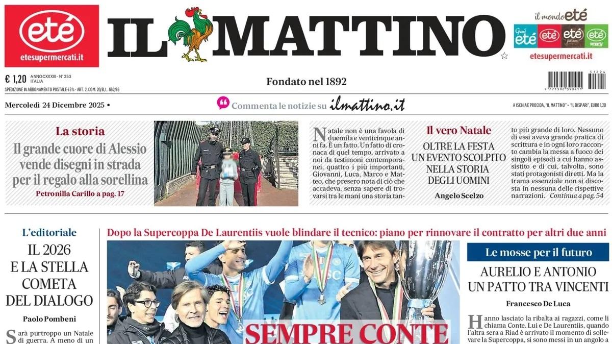 Il Mattino: "Sempre Conte"